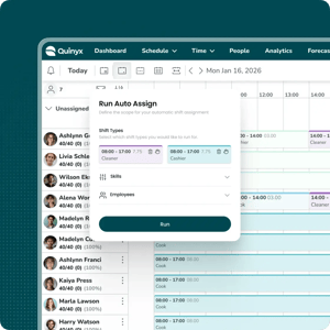 Automation that builds better schedules – instantly