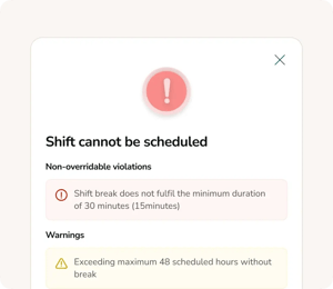 Compliance engine – protect every schedule from risk
