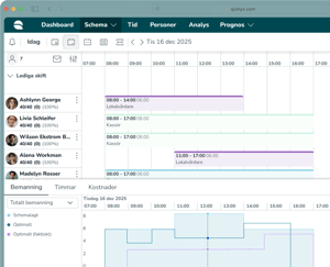 Quinyx product scheduling