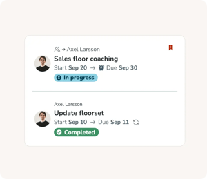 Schedule-embedded tasks